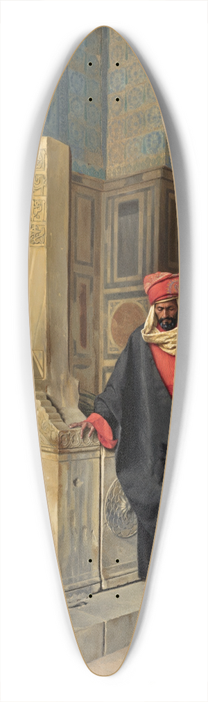 Ludwig Deutsch - Praying In The Blue Mosque, Cairo 39.3 inch art pintail longboard deck