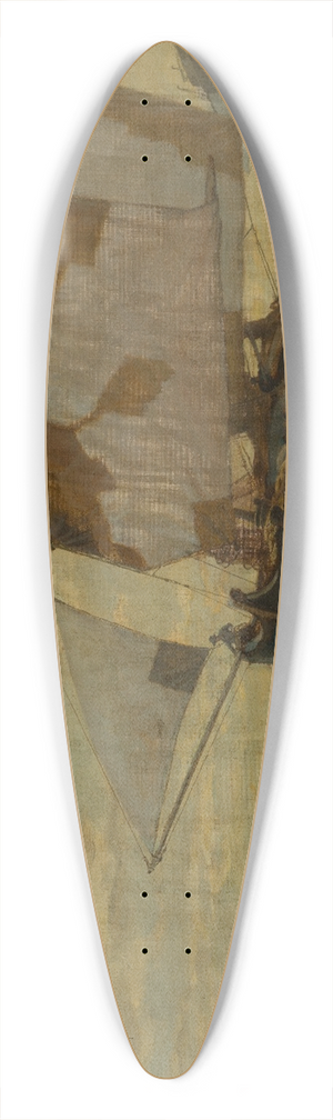 Ludwig Dill - Trabaccolo 39.3 inch art pintail longboard deck