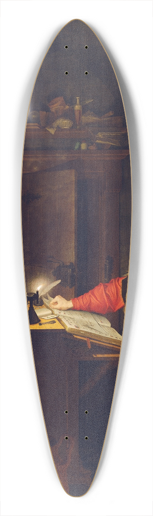 Ludwig Ferdinand Schnorr von Carolsfeld - Faust und Mephisto in der Studierstube Beschwrung Mephistos durch Faust 39.3 inch art pintail longboard deck