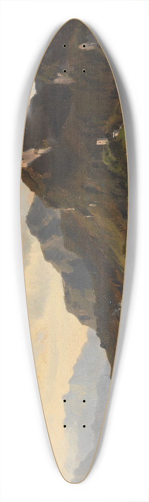 Ludwig Halauska - Landschaft bei Flintsbach am Inn 39.3 inch art pintail longboard deck