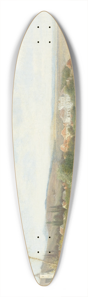 Ludwig Halauska - View of Zeiselmauer-Wolfpassing near Tulln 39.3 inch art pintail longboard deck