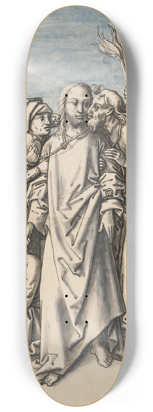 Circle Of Hans Holbein The Elder - The Capture of Christ 8.25 inch art skate deck