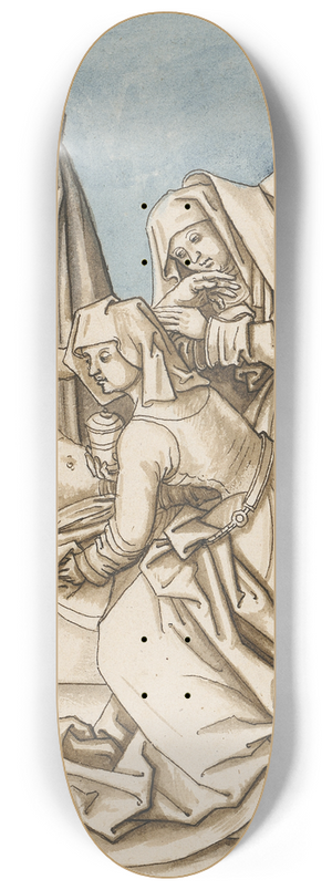 Circle Of Hans Holbein The Elder - The Entombment of Christ 8.25 inch art skate deck