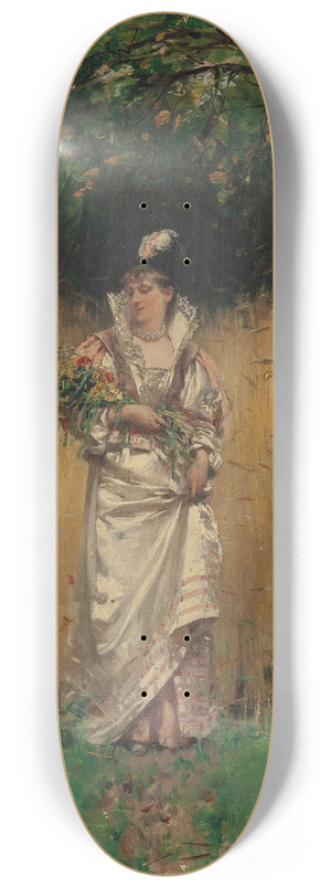 Adrien Moreau - Gathering Wild Flowers 8.25 inch art skate deck