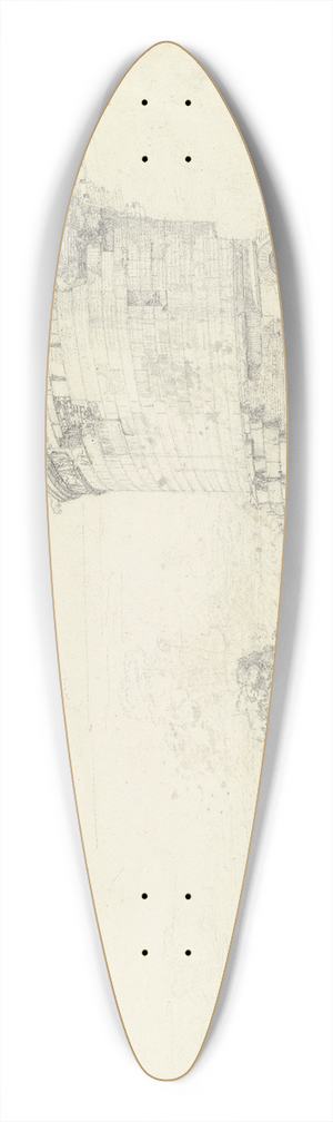 Ludwig Metz - Cecilia Metella 39.3 inch art pintail longboard deck