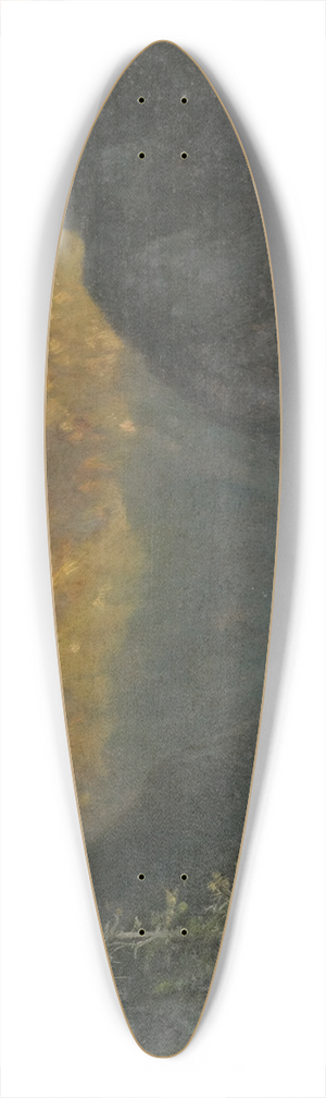 Ludwig Sckell - Atmosphere at the Knigssee 39.3 inch art pintail longboard deck
