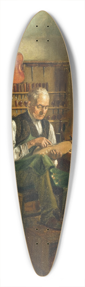 Ludwig Valenta - A Luthier 39.3 inch art pintail longboard deck