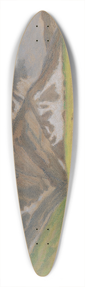 Ludwig von Hofmann - Schweizer Alpenlandschaft mit weidenden Khen 39.3 inch art pintail longboard deck