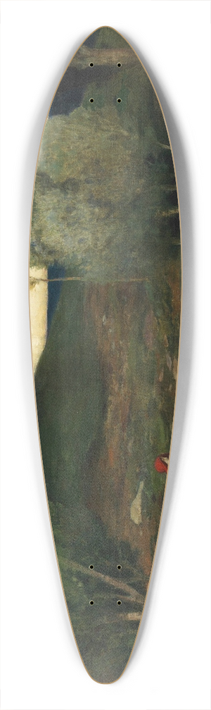 Ludwig von Zumbusch - Lonely Land 39.3 inch art pintail longboard deck