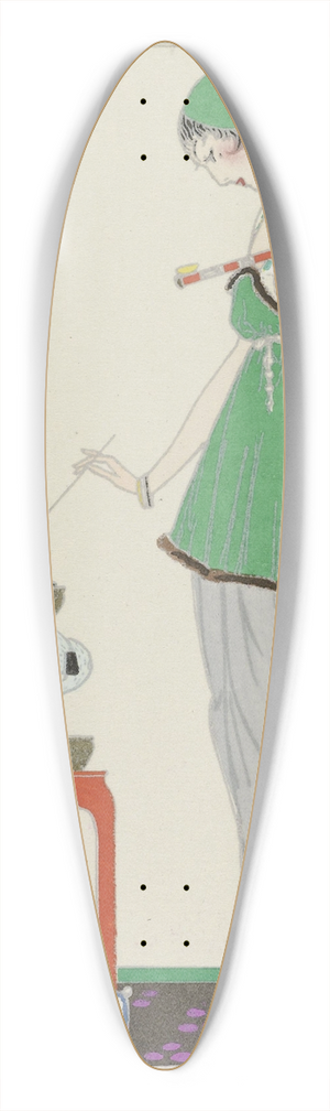 Ludwik Strimpl - La fume noire ; Robe du soir de Redfern 39.3 inch art pintail longboard deck