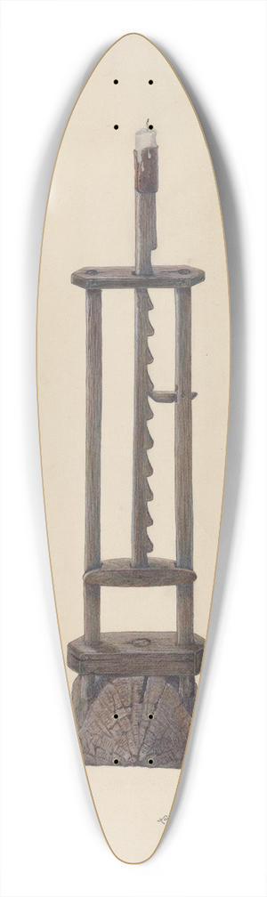 Luella Schroeder - Candle Stand 39.3 inch art pintail longboard deck
