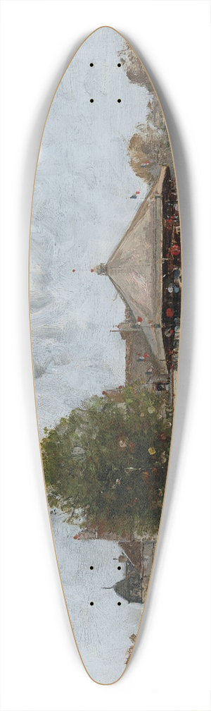 Luigi Loir - Fte foraine 39.3 inch art pintail longboard deck