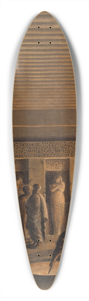 Luigi Mayer - Arab men discovering the interior of a pyramid 39.3 inch art pintail longboard deck
