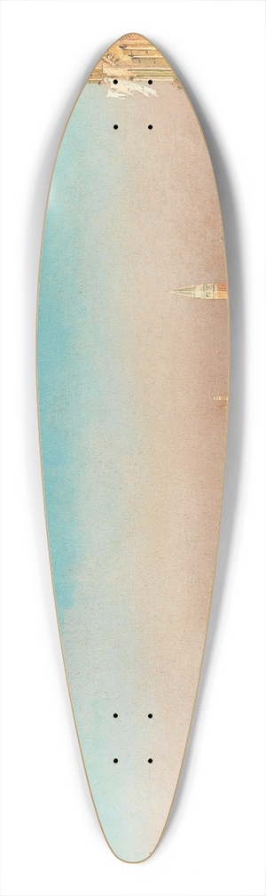 Luigi Querena - Venice, the Riva degli Schiavoni 39.3 inch art pintail longboard deck