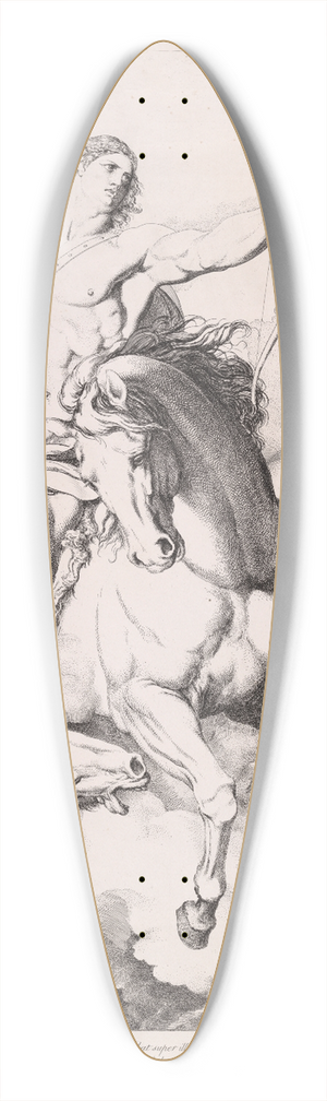 Luigi Sabatelli - Vidi, quod aperuisset agnus (The Four Horsemen of the Apocalypse) 39.3 inch art pintail longboard deck