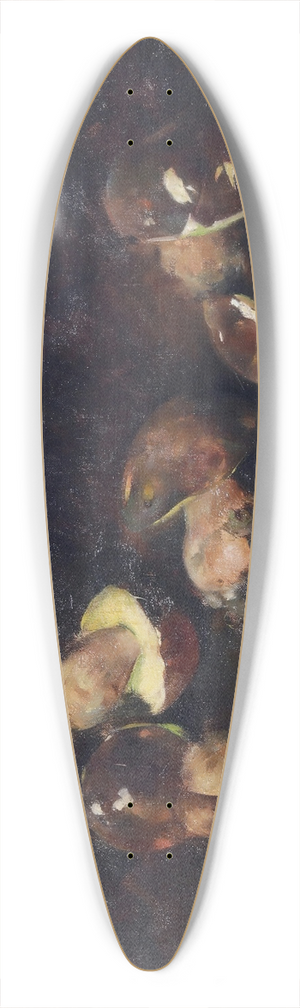 Luigi Serralunga - Natura morta con funghi 39.3 inch art pintail longboard deck