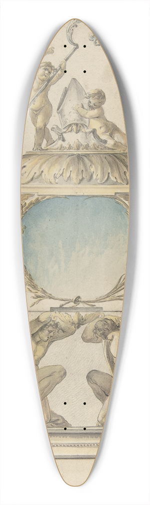 Luigi Valadier - Design for a Gold and Silver Bishops Reliquary 39.3 inch art pintail longboard deck