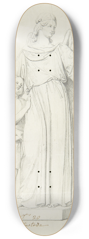 Circle of John Gibson - Guardian Angel 8.25 inch art skate deck Circle of John Gibson - Guardian Angel 8.25 inch art skate deck