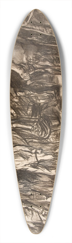 Luis Graner i Arrufi - Soldiers Returning from Cuba 39.3 inch art pintail longboard deck