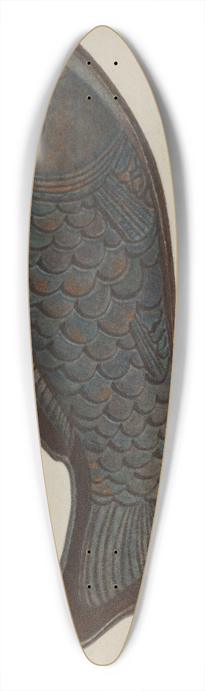 Luther D. Wenrich - Cast Iron Baking Mold 39.3 inch art pintail longboard deck