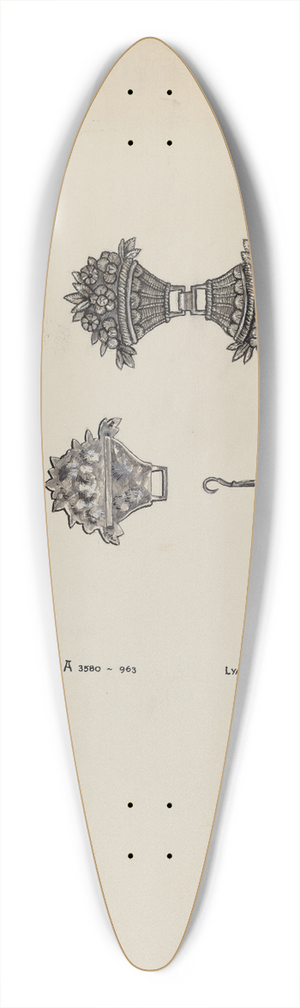 Lyman Young - Belt Buckle 39.3 inch art pintail longboard deck