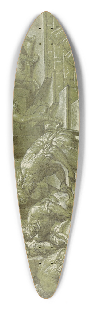 Maarten Van Heemskerck - The Parable of the King Who Prepared a Wedding 39.3 inch art pintail longboard deck Maarten Van Heemskerck - The Parable of the King Who Prepared a Wedding 39.3 inch art pintail longboard deck