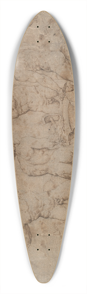 Maarten Van Heemskerck - Vulkans smedie 39.3 inch art pintail longboard deck