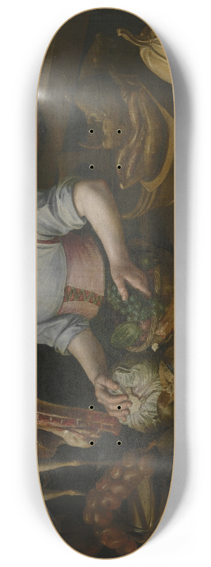 Circle of Lucas van Valckenborch - The Kitchen Maid 8.25 inch art skate deck