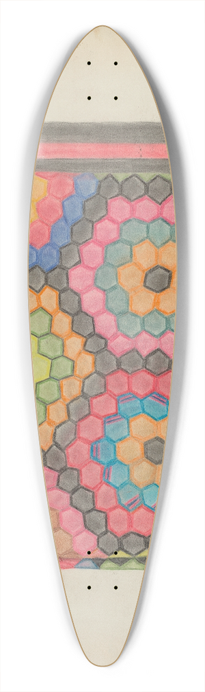 Mabel Ritter - Quilt 39.3 inch art pintail longboard deck