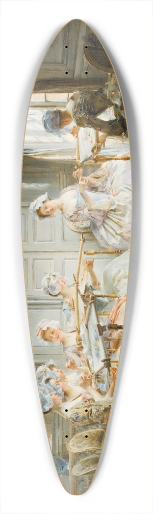 Madeleine-Jeanne Lemaire - The embroidery class 39.3 inch art pintail longboard deck