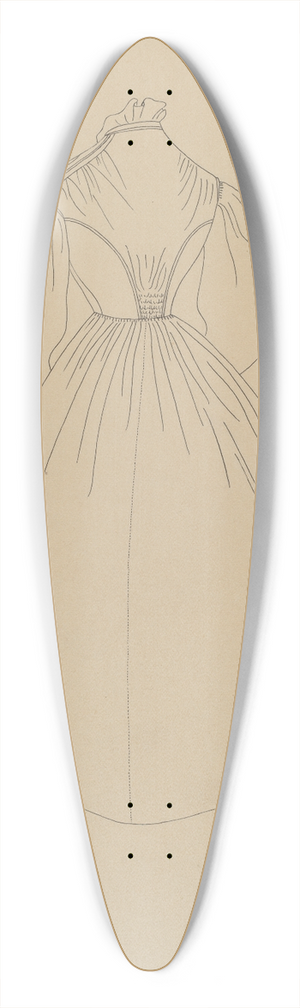 Mae A. Clarke - Dress 39.3 inch art pintail longboard deck