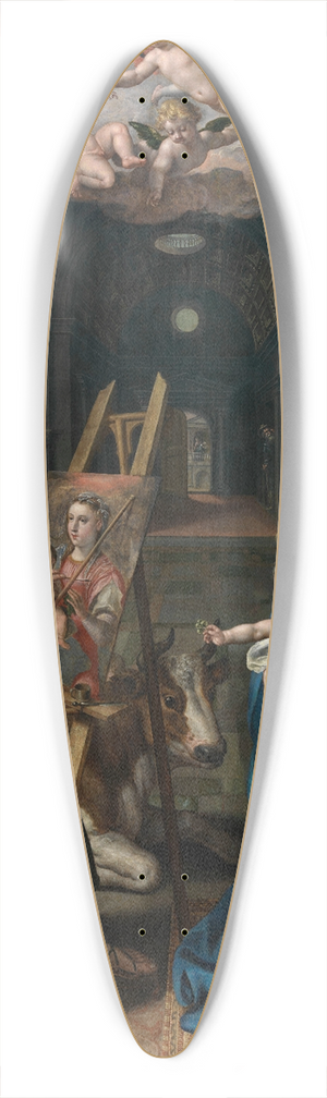 Maerten De Vos - Saint Luke Painting the Virgin 39.3 inch art pintail longboard deck