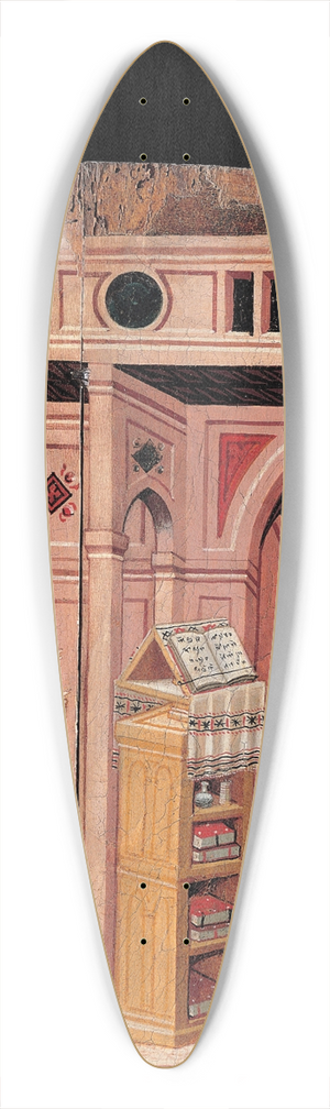 Maestro di Campli - Annunciation 39.3 inch art pintail longboard deck Maestro di Campli - Annunciation 39.3 inch art pintail longboard deck