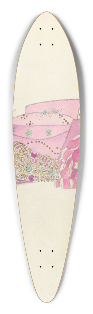 Mae Szilvasy - Hat 39.3 inch art pintail longboard deck
