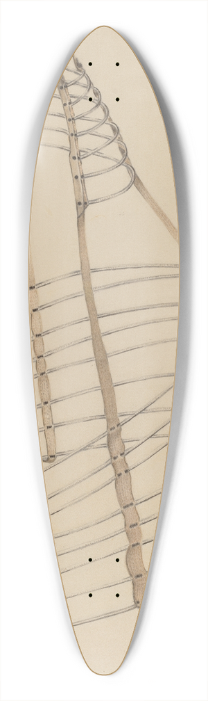 Mae Szilvasy - Hoop 39.3 inch art pintail longboard deck