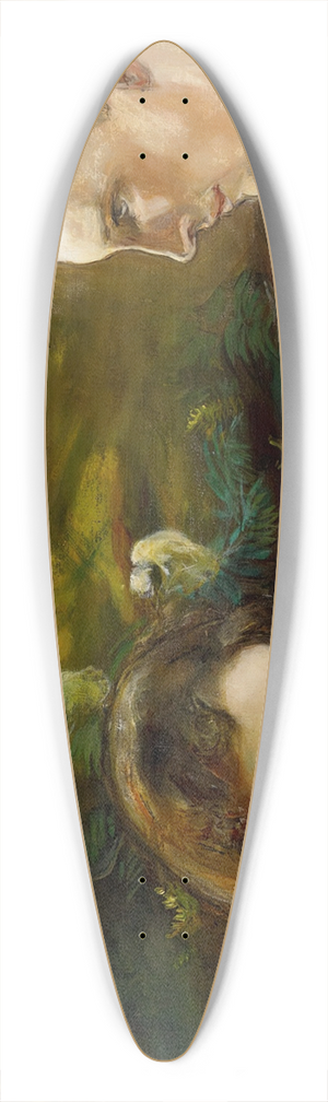 Magnus Enckell - Adam and Eve 39.3 inch art pintail longboard deck