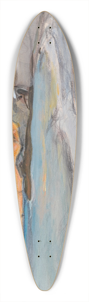 Magnus Enckell - From the Naples Region 39.3 inch art pintail longboard deck