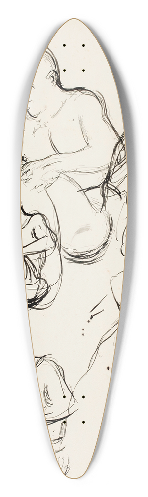 Magnus Enckell - Luonnoksia istuvasta miehest 39.3 inch art pintail longboard deck