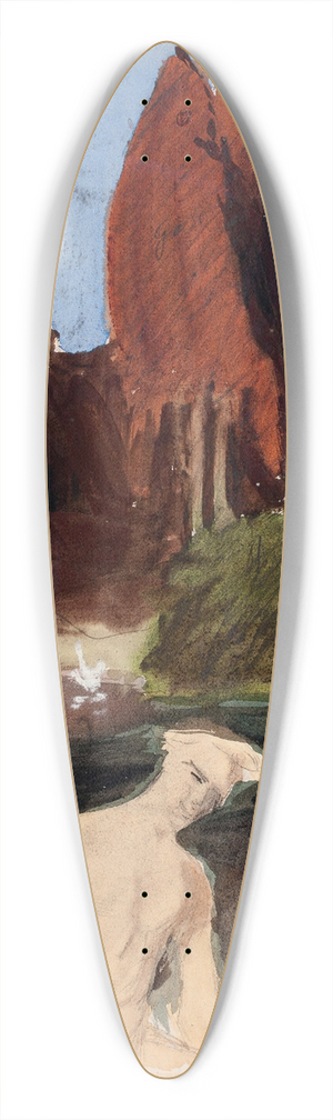 Magnus Enckell - Luonnos maalaukseen Fantasia 1895 39.3 inch art pintail longboard deck Magnus Enckell - Luonnos maalaukseen Fantasia 1895 39.3 inch art pintail longboard deck