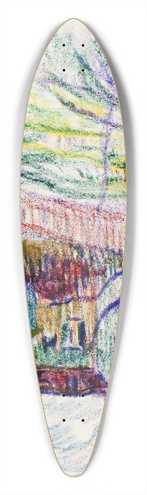 Magnus Enckell - Maisema 39.3 inch art pintail longboard deck