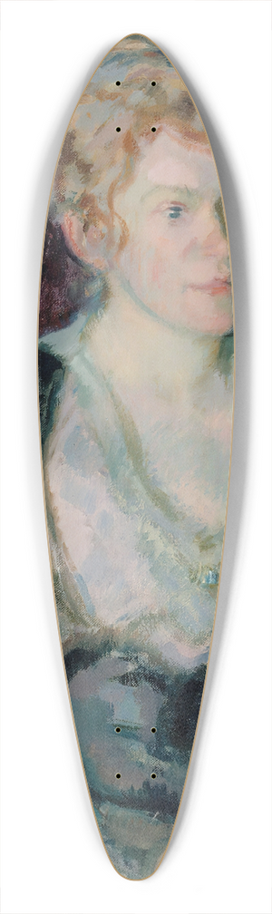 Magnus Enckell - Portrait of Mrs. Agda Viln 39.3 inch art pintail longboard deck