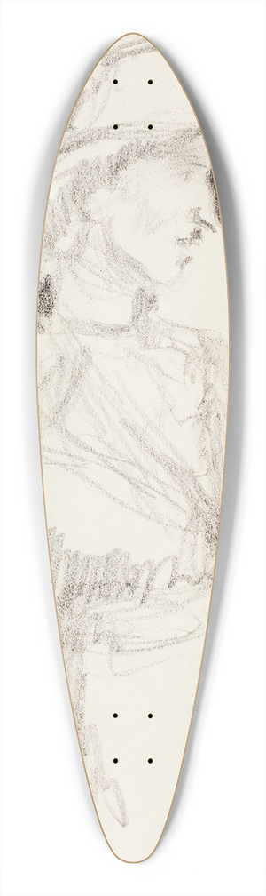 Magnus Enckell - Rouva Anni Lagerborg, luonnos 39.3 inch art pintail longboard deck
