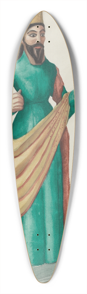 Majel G. Claflin - Archangel Bulto 39.3 inch art pintail longboard deck