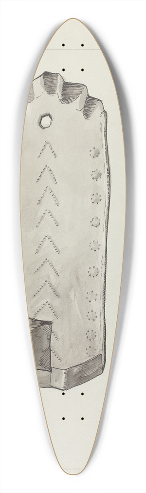 Majel G. Claflin - Tin Candle Sconce 39.3 inch art pintail longboard deck