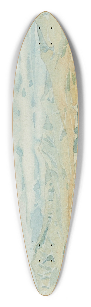 Maksimilian Voloshin - Crimean landscape 39.3 inch art pintail longboard deck