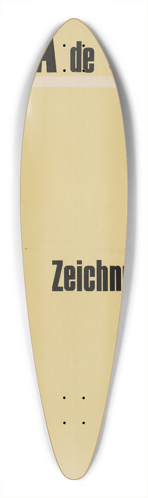 Malik - 1988-1989, affiche voor tentoonstelling Clara de Jong 39.3 inch art pintail longboard deck