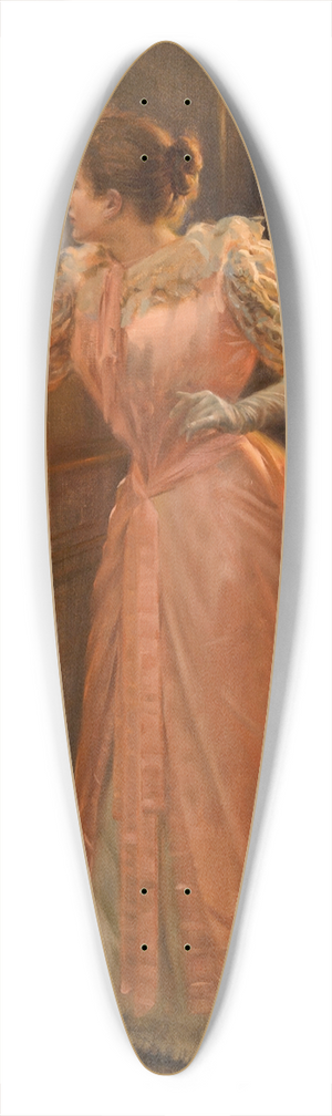 Manuel Cusi y Ferret - A pang of jealousy 39.3 inch art pintail longboard deck
