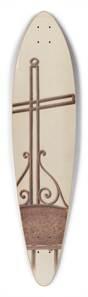 Manuel G. Runyan - Cross 39.3 inch art pintail longboard deck