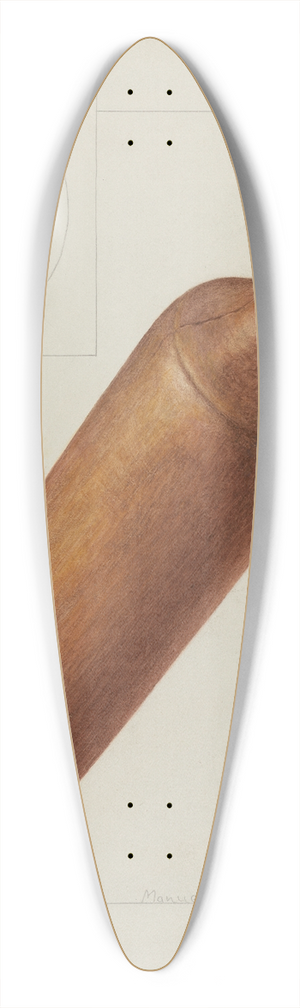 Manuel G. Runyan - Dough Rolling Pin 39.3 inch art pintail longboard deck