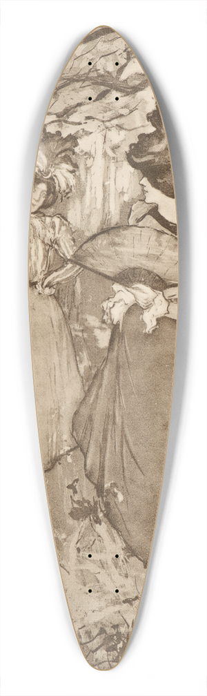 Manuel Robbe - Menuet dAutomne 39.3 inch art pintail longboard deck